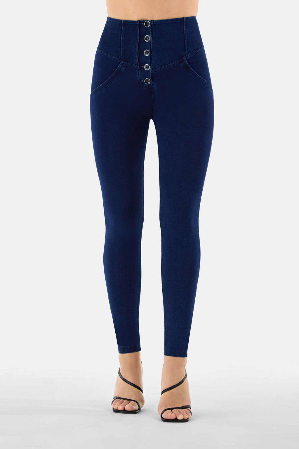 Freddy WR.UP® dark denim 5 button super high waist jeans – view 2