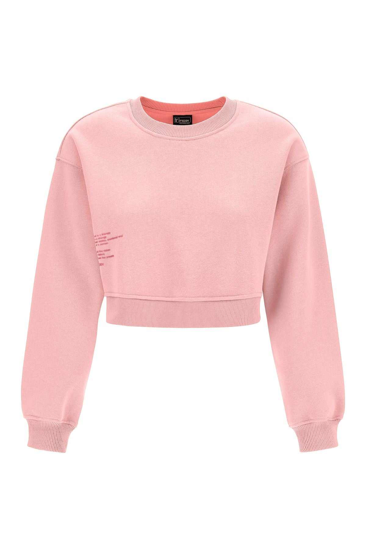 Pink Cropped Sweatshirt