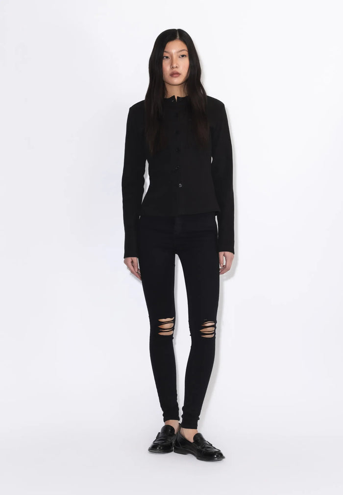 MOXY JEANS - Black Ripped Knees
