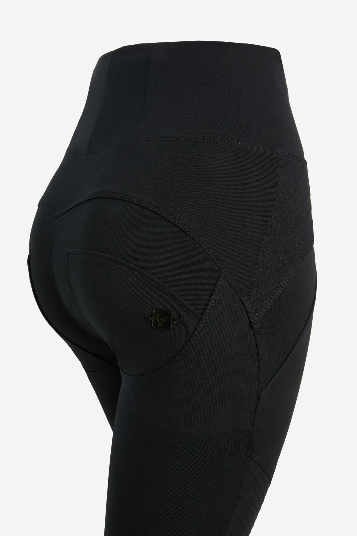 Biker Black Super High Waist Full Length