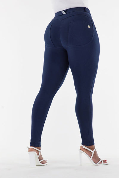 Navy Curvy Mid Rise Ankle Length