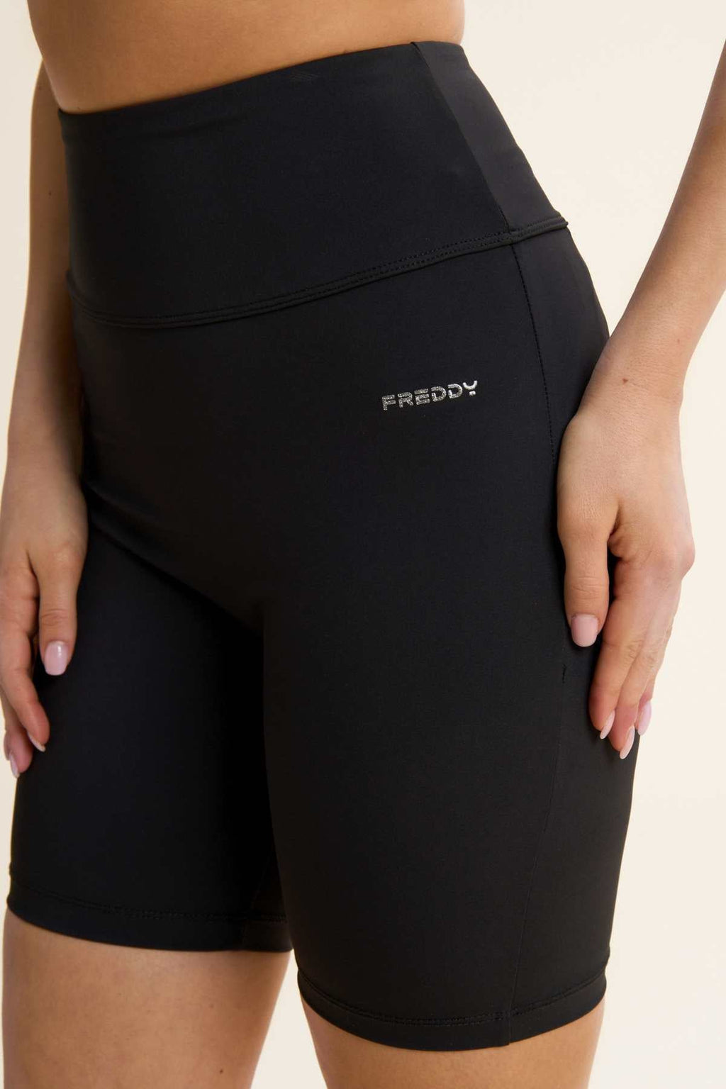 Freddy Active DIWO black high rise sports shorts – view 7
