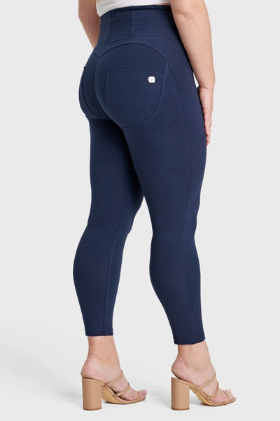 Ankle Length Navy Curvy High Rise Organic