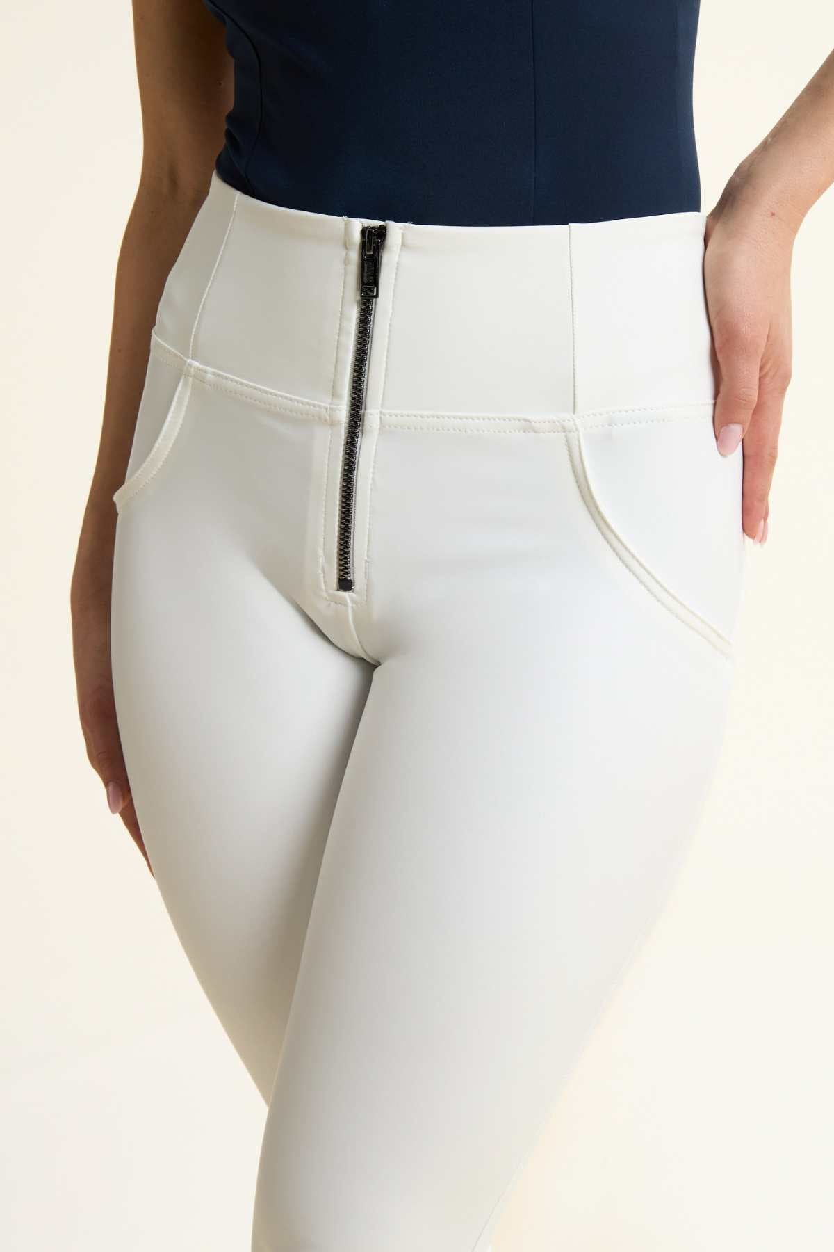 Mini Flare White Coated High Rise