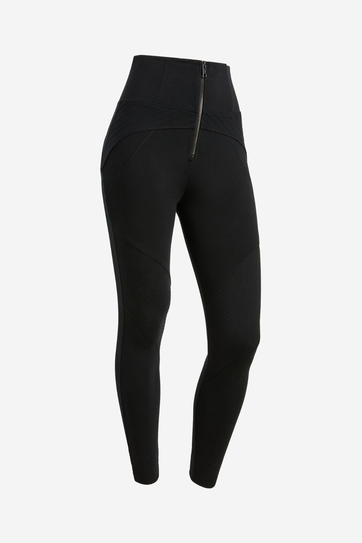 Biker Black Super High Waist Full Length