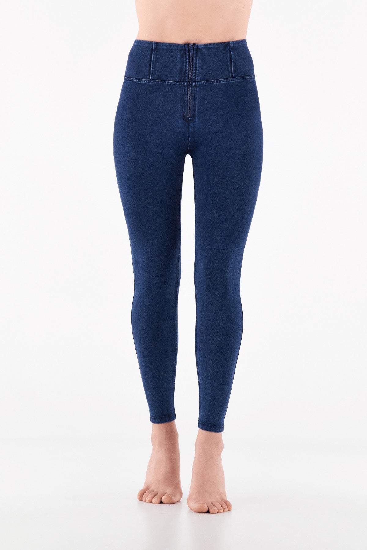 Freddy WR.UP® dark denim blue stitch super high waist jeans – view 4