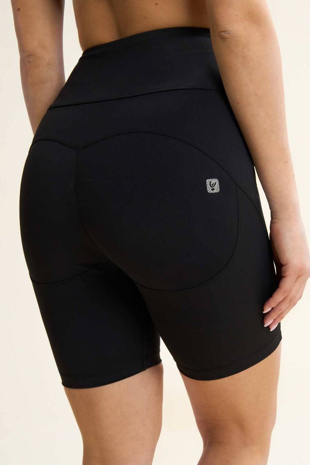 Freddy Active DIWO black high rise sports shorts – view 3