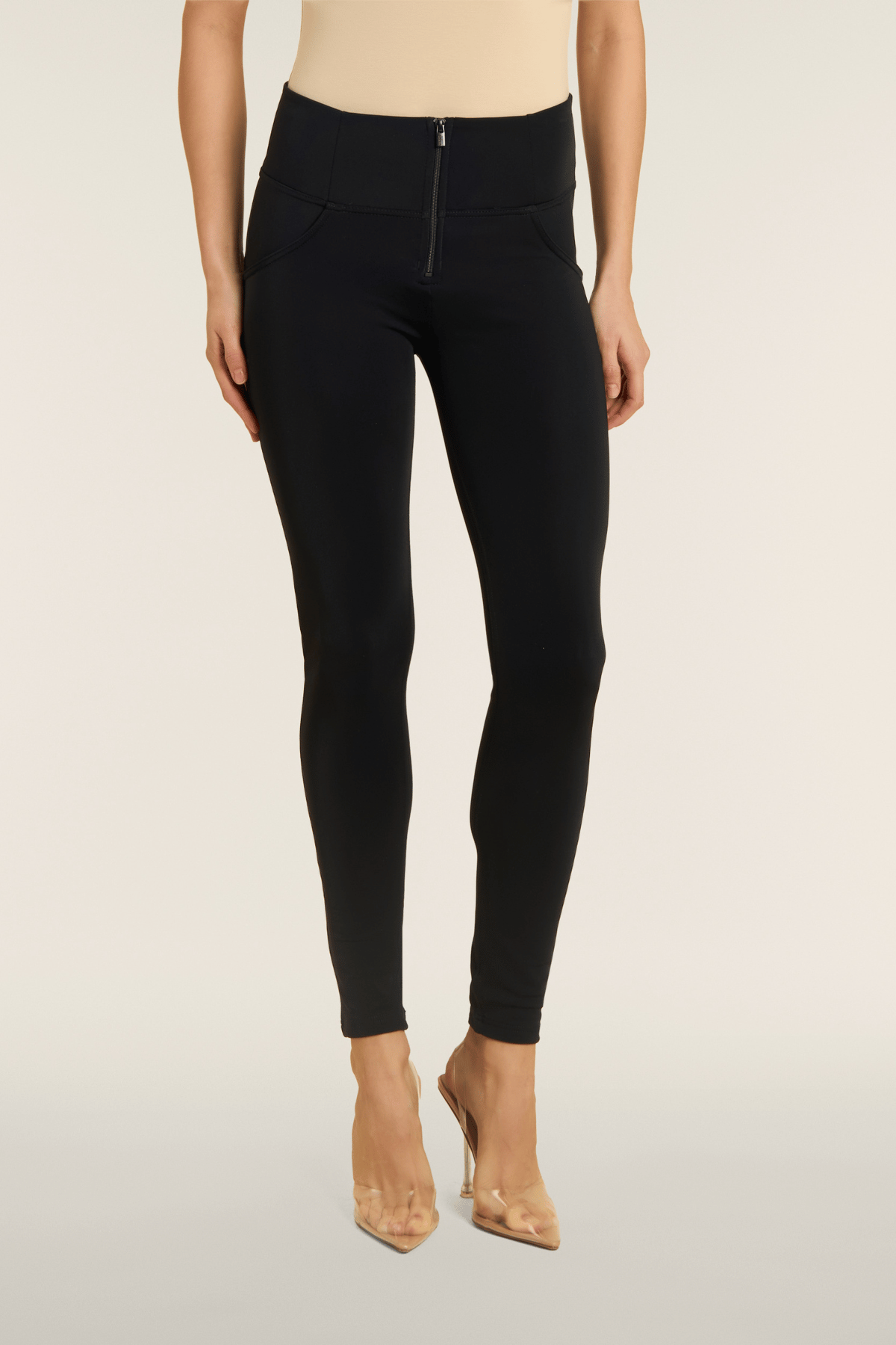 DIWO Fleece Lined Black High Rise