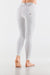 White Faux Leather Mid Rise Full Length