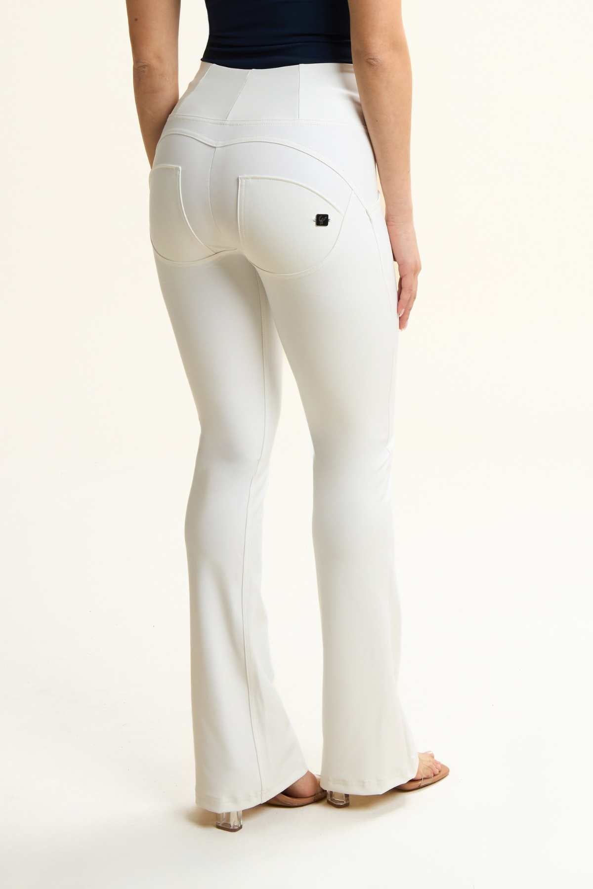 Mini Flare White Coated High Rise