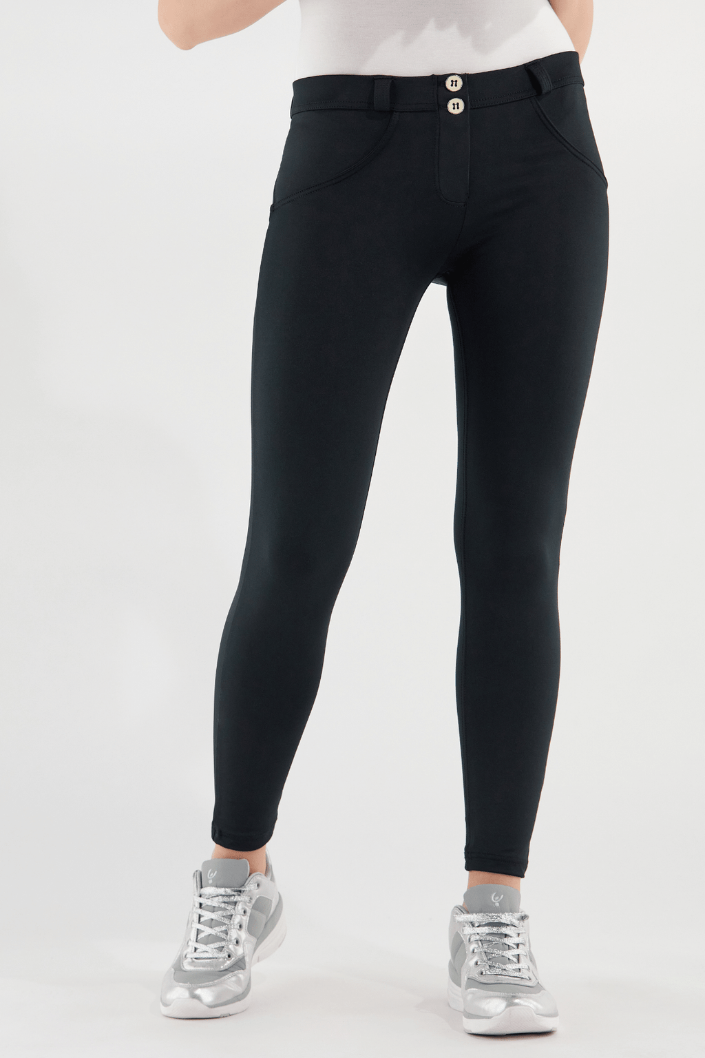 Ankle Length Black DIWO Pro Mid Rise