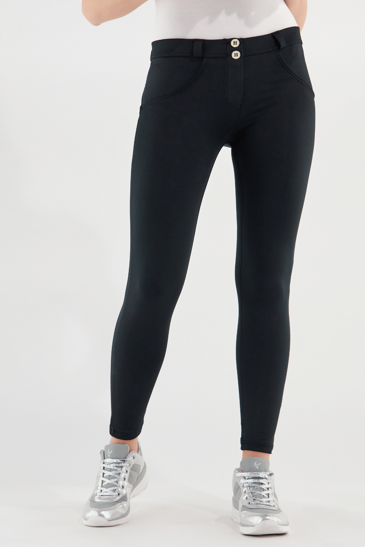 Ankle Length Black DIWO Pro Mid Rise