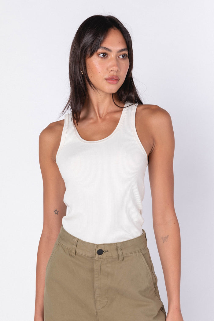 Demi Singlet - White Sand