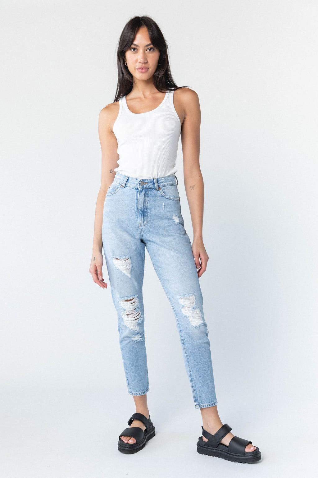 Nora Jeans - Destiny Light Blue Ripped – view 2
