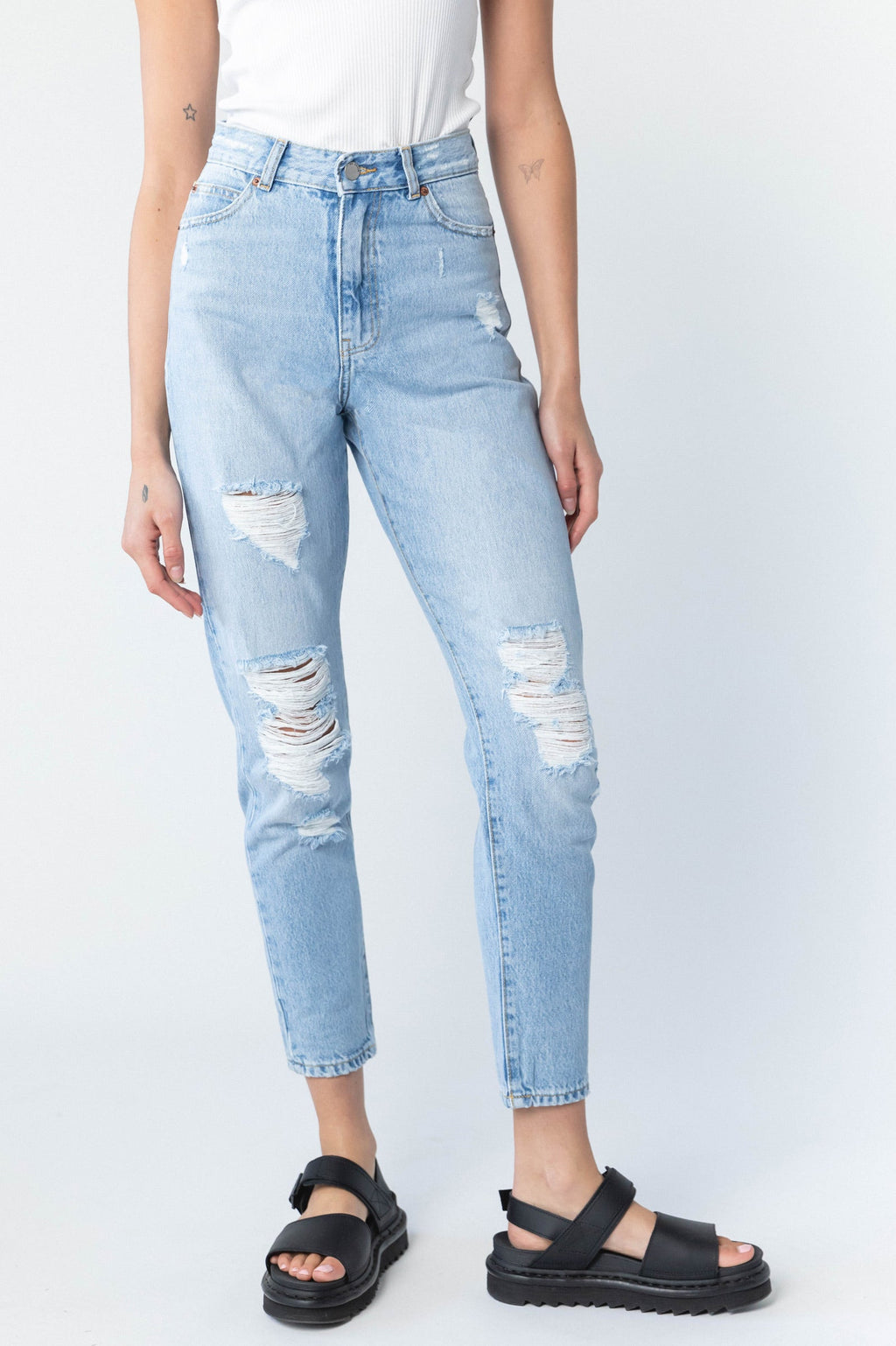 Nora Jeans - Destiny Light Blue Ripped – view 3