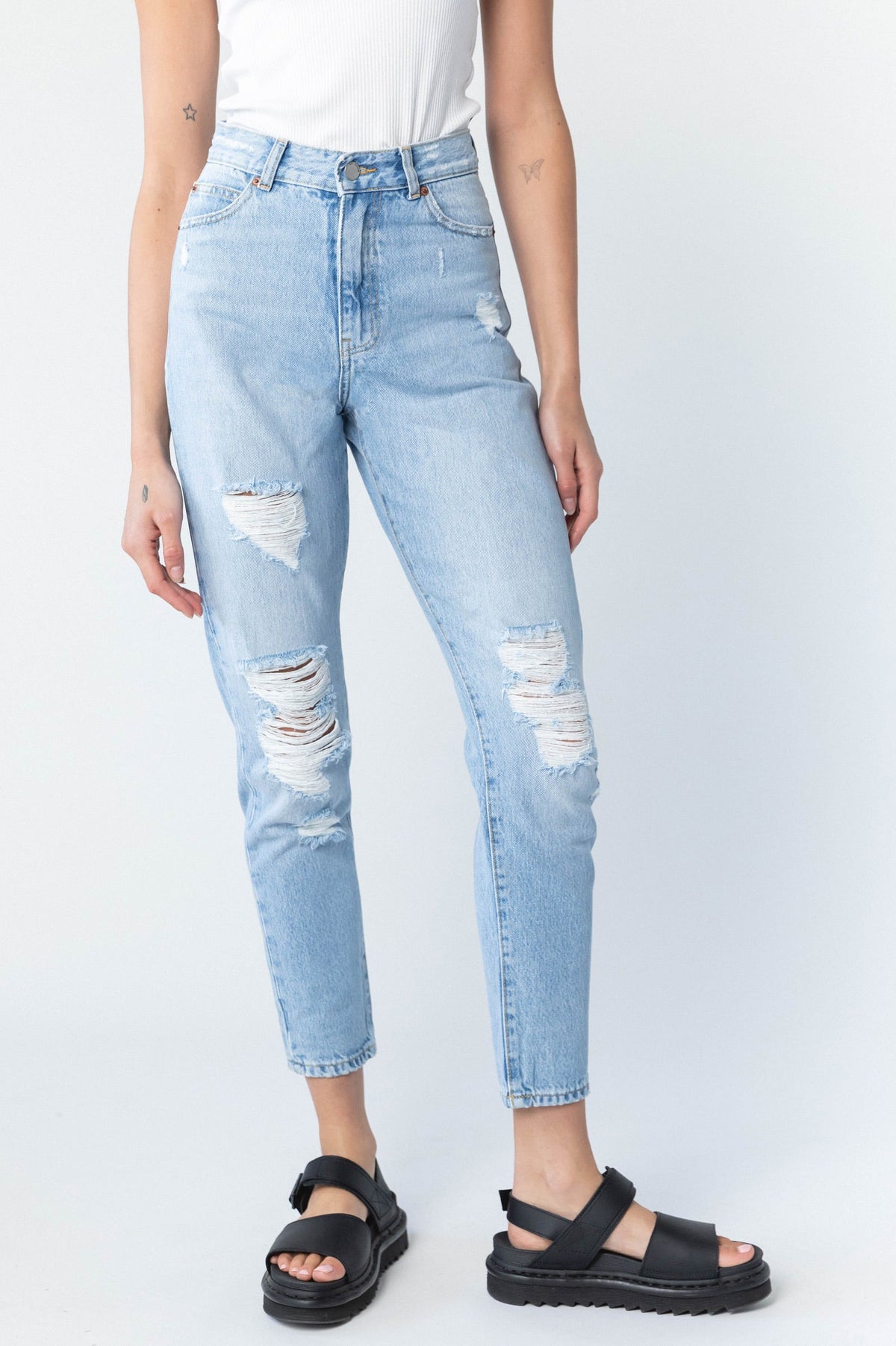Nora Jeans - Destiny Light Blue Ripped – view 3