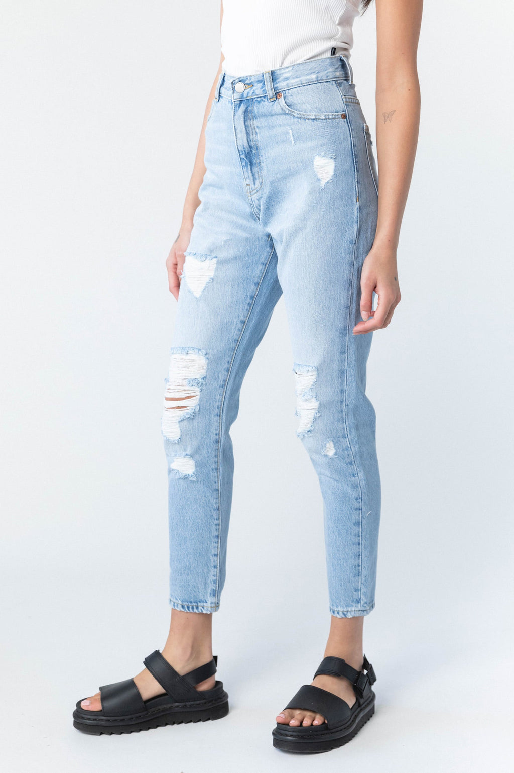 Nora Jeans - Destiny Light Blue Ripped – view 4