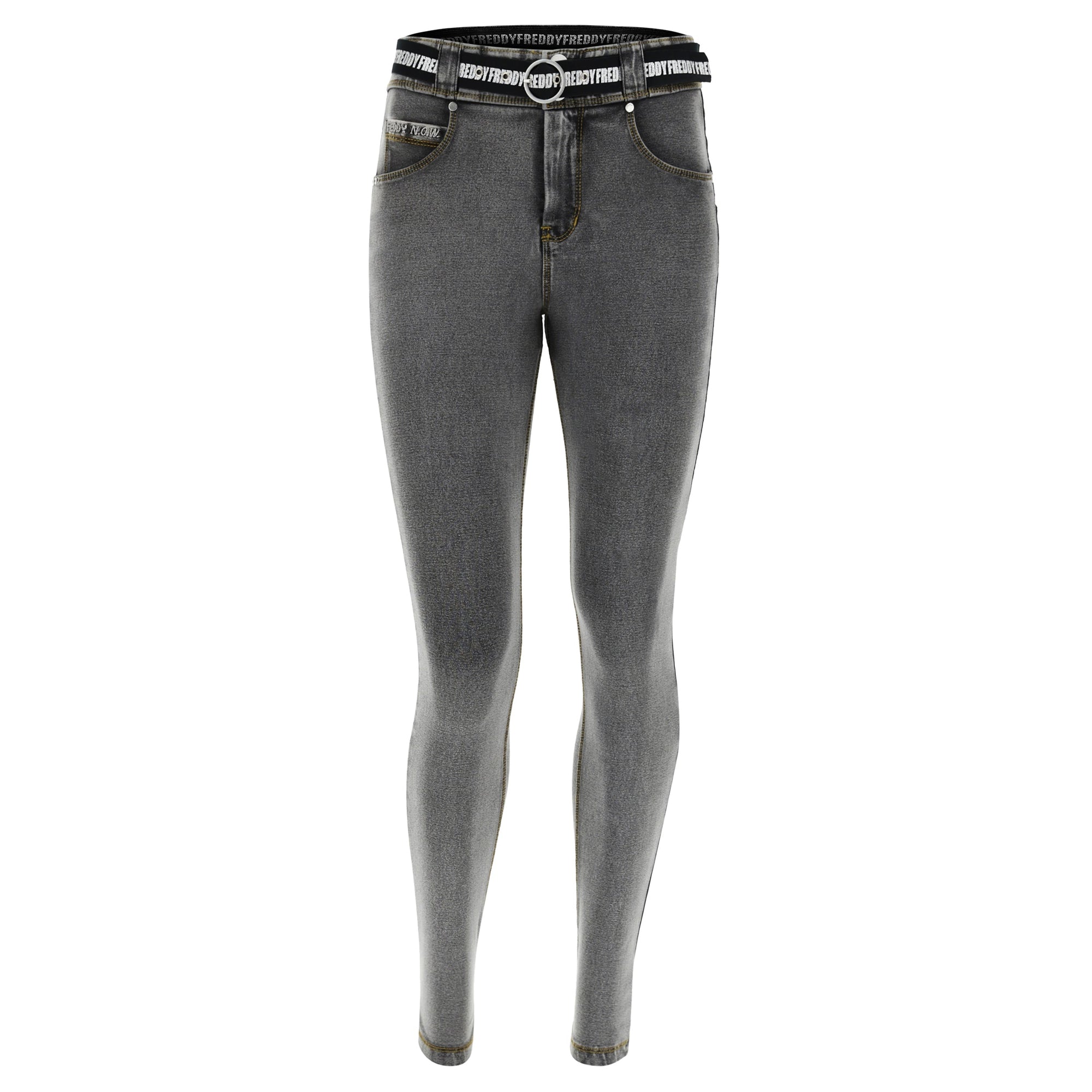 N.O.W Grey Denim Regular Rise Full Length