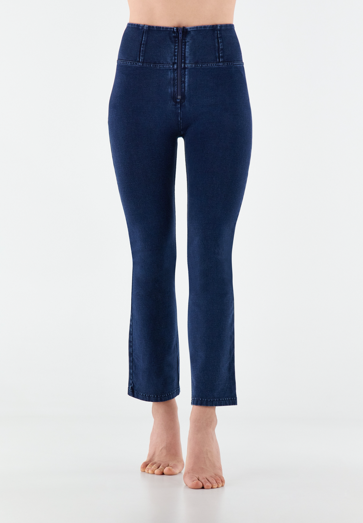 Freddy WR.UP® dark denim blue stitch high waist bootcut ankle jeans – view 2