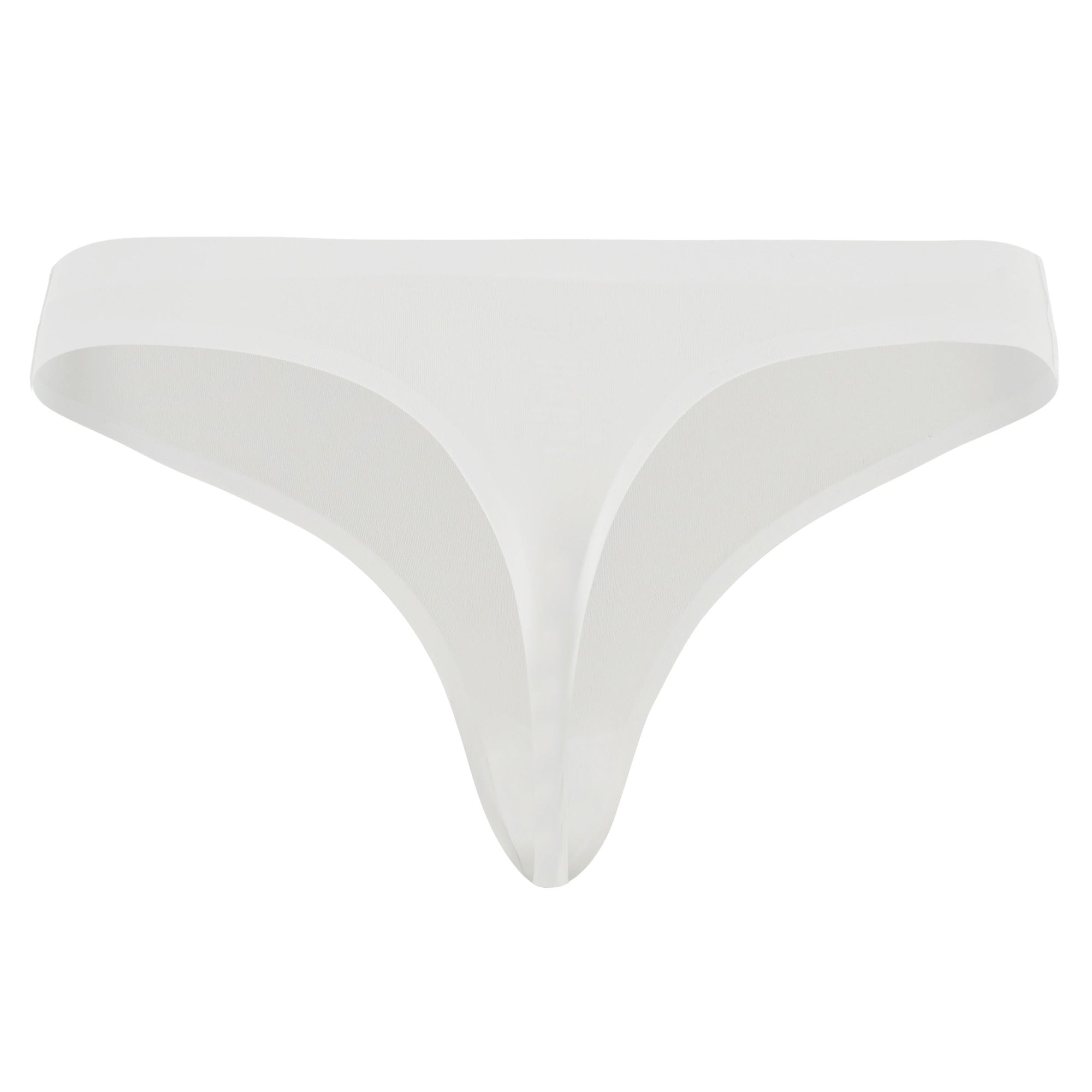 White Seamless Thong
