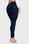 Navy Curvy Mid Rise Full Length