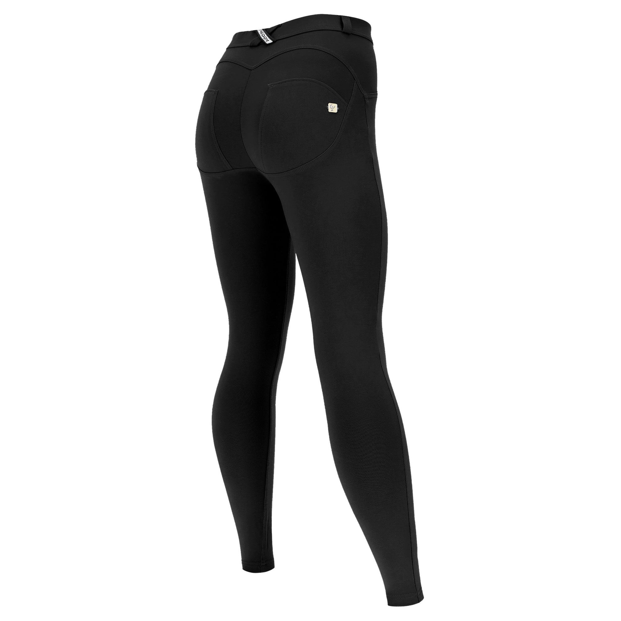 Curvy Black Mid Rise Full Length