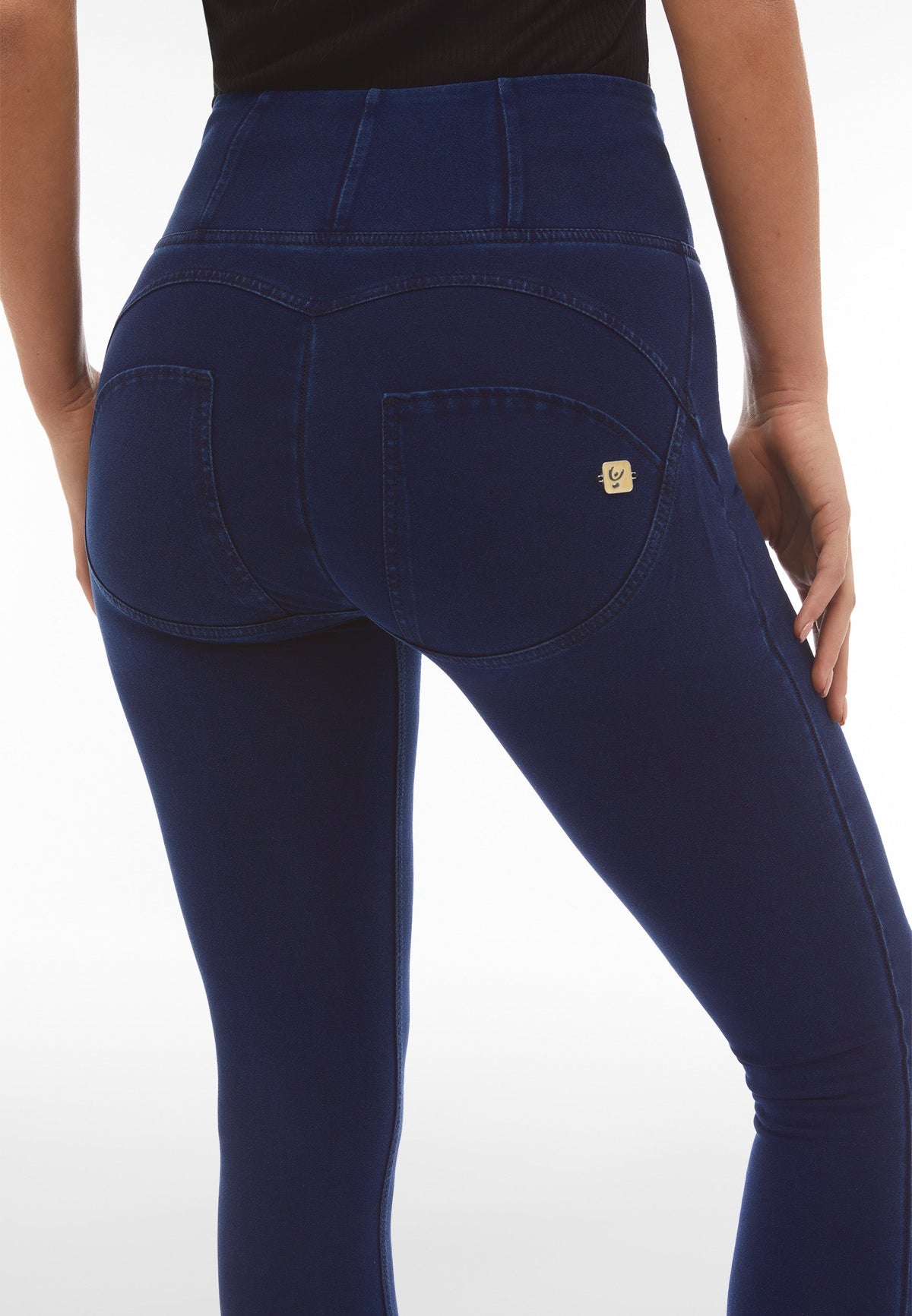 Freddy WR.UP® dark denim blue stitch high waist shaping jeans – view 4