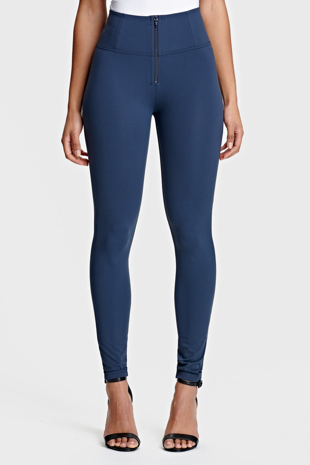 Freddy DIWO Pro navy high waist skinny trousers – view 4