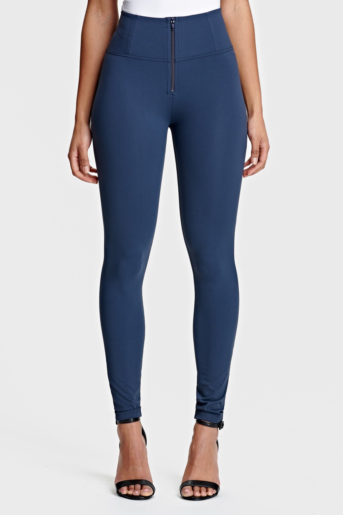 Freddy DIWO Pro navy high waist skinny trousers – view 4
