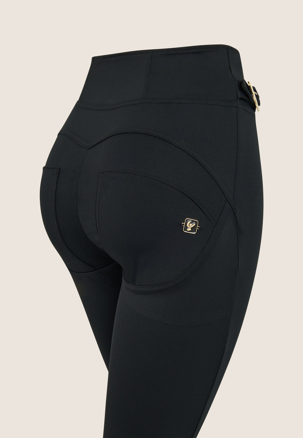 Freddy limited edition black DIWO high waist trousers with side buckle – view 4