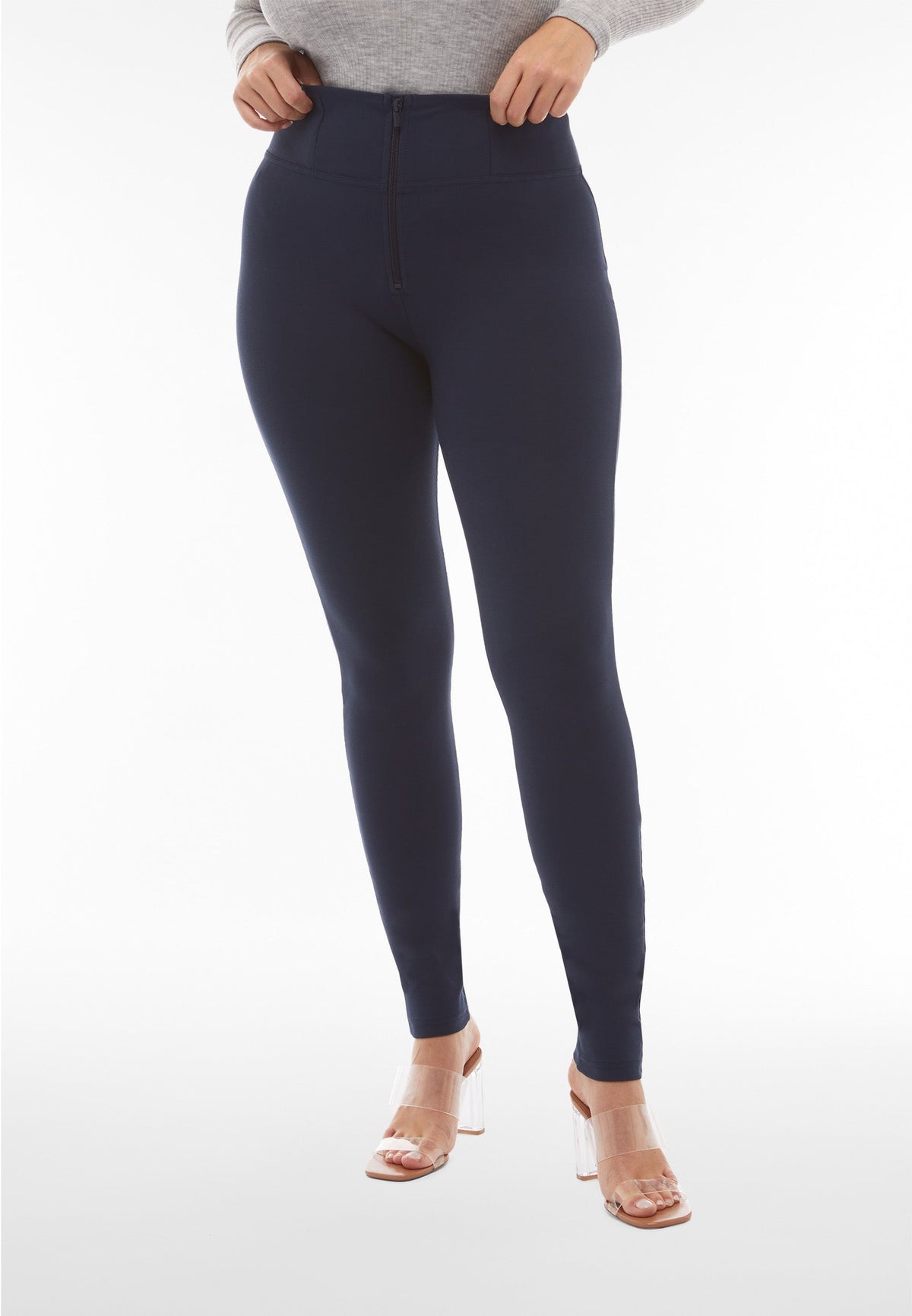 Freddy WR.UP® navy super high waist skinny trousers – view 5