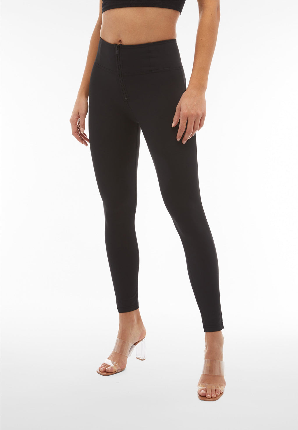 Freddy DIWO Pro black beauty effect high rise trousers – view 8