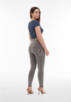 Grey Denim High Waist Full Length