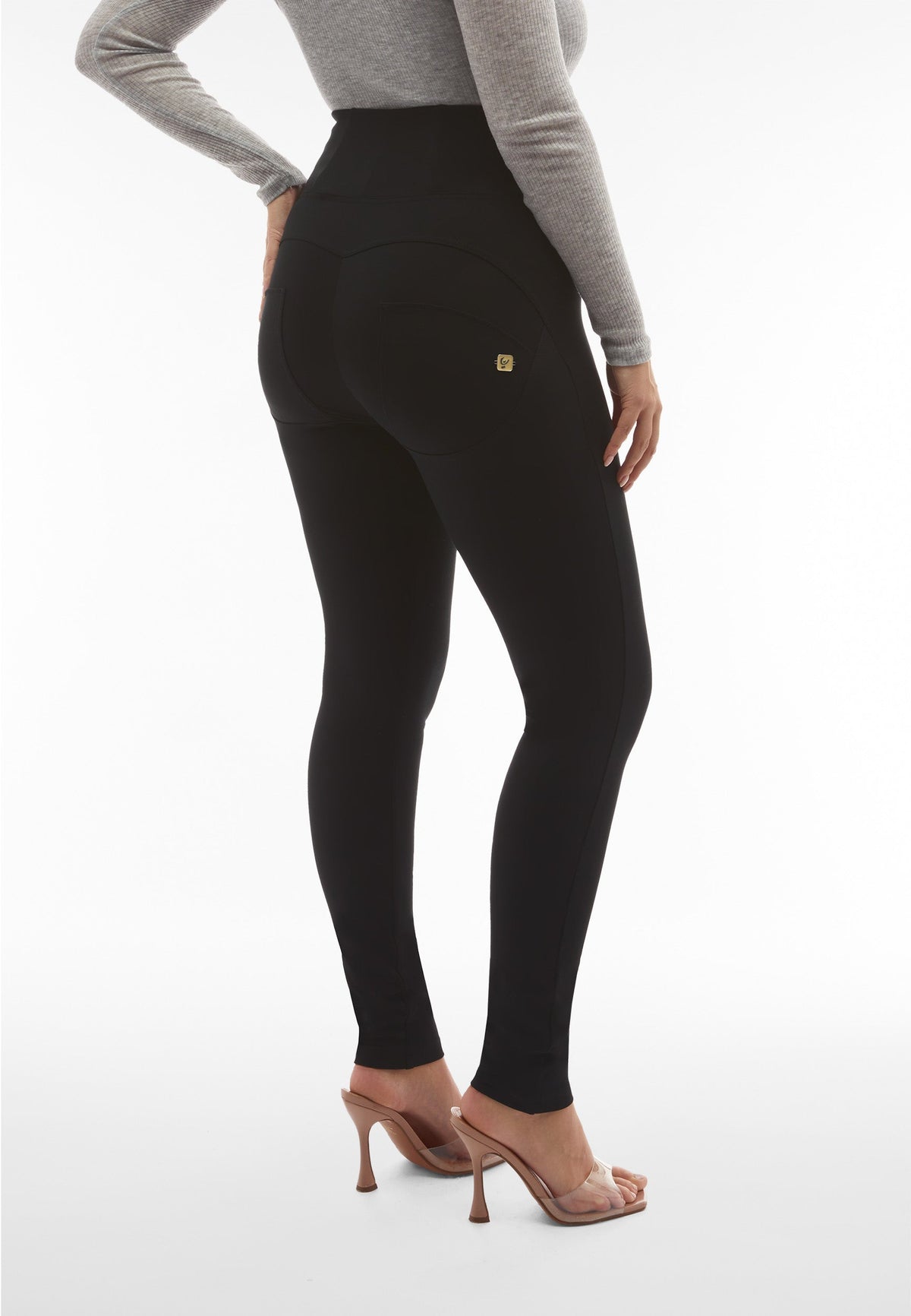 Freddy WR.UP® black super high waist skinny trousers – view 4