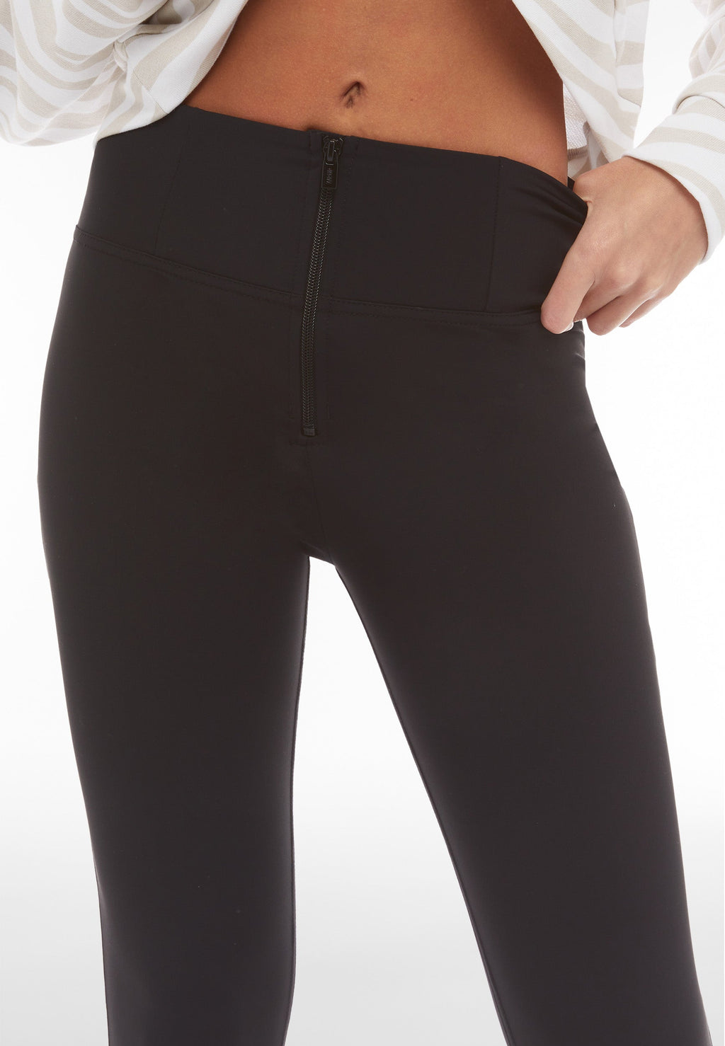 Freddy DIWO Pro black high rise ankle trousers – view 4