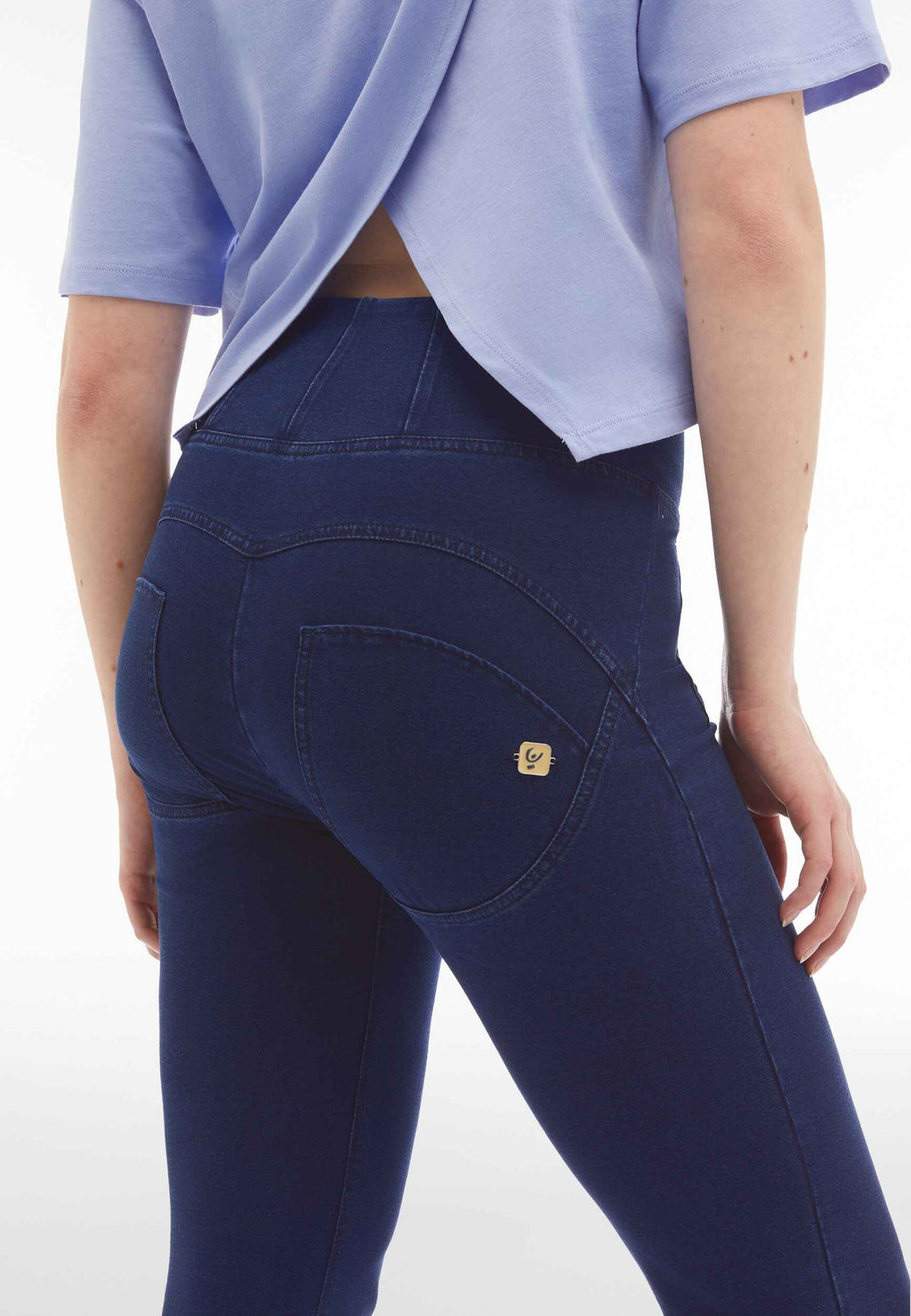 Freddy super high rise denim 7/8 ankle jeans with front pocket – view 7