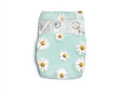 PURE BORN ORGANIC NAPPY - FLOWERS / SIZE 3 / 5-8KG / 2-8 MONTHS