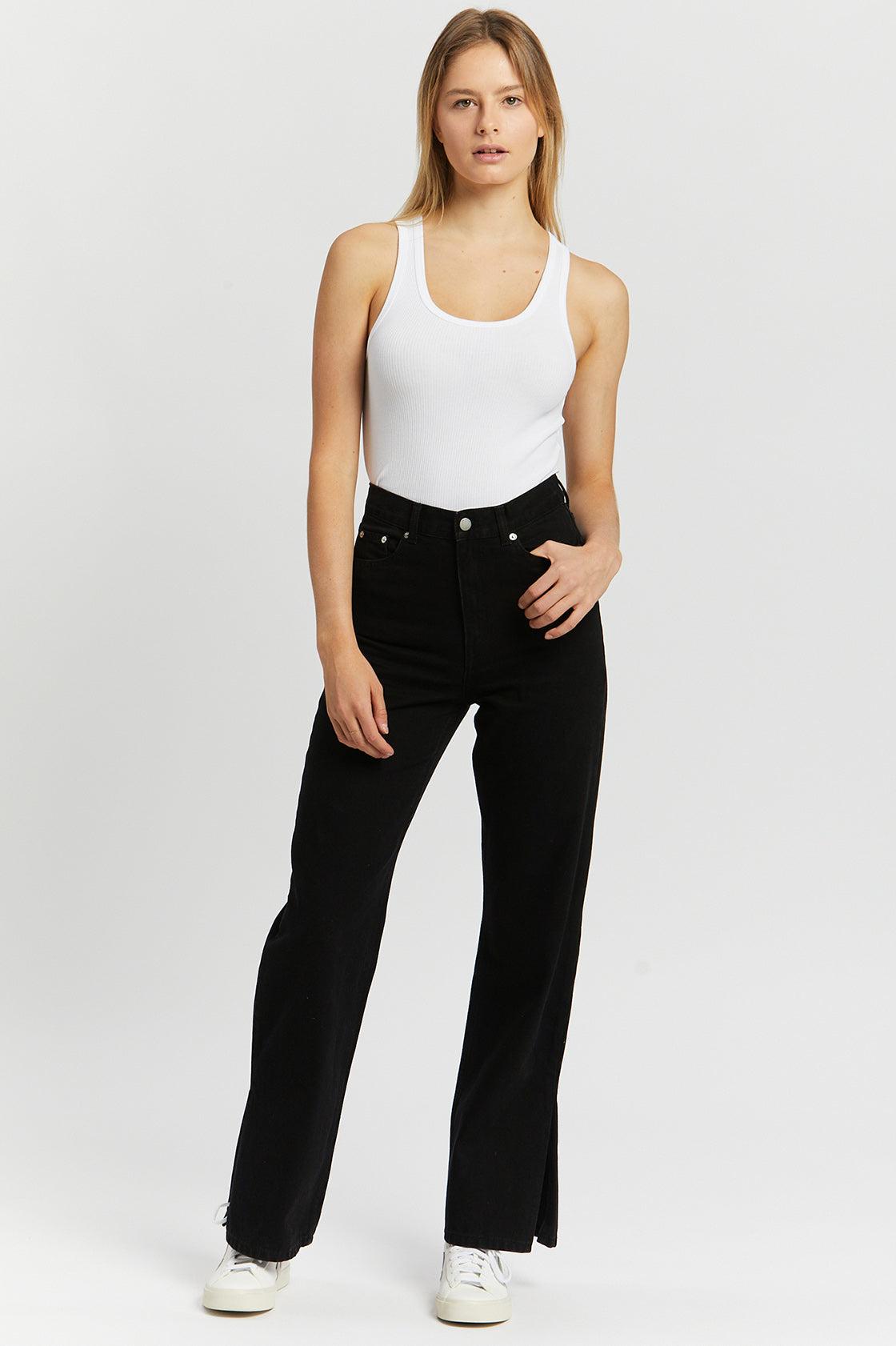 ECHO JEANS SHOE CUT - Black