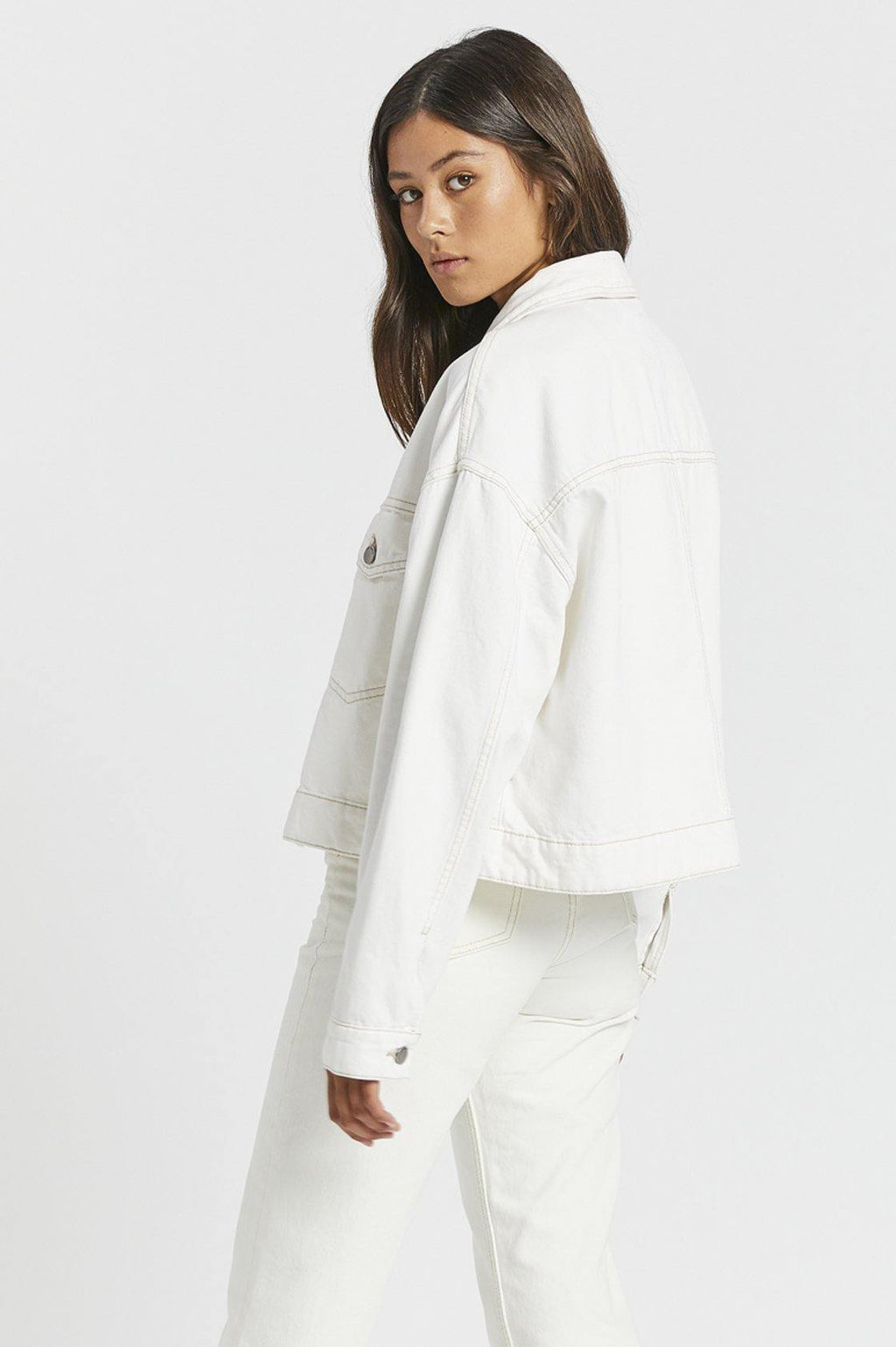 Khalila Cropped Jack - Light ecru – view 3