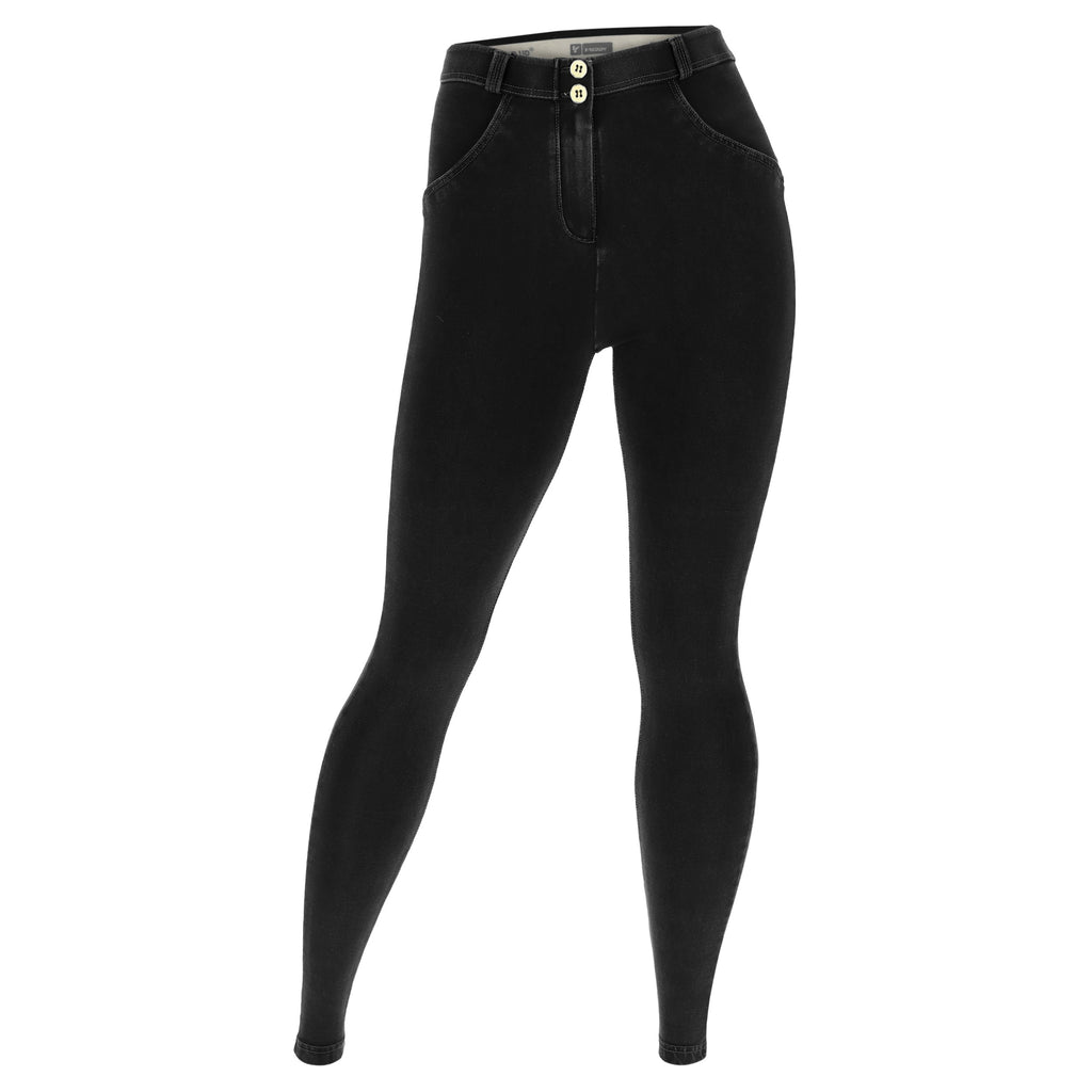 Freddy WR.UP® curvy fit black denim mid rise ankle jeans – view 3