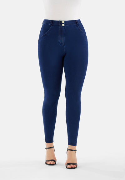 Denim Regular Rise Full Length with Blue Stitch