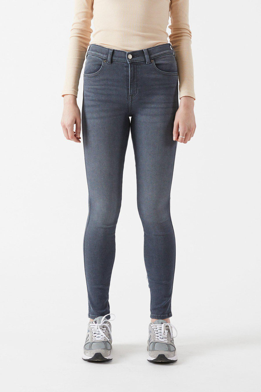 LEXY JEANS - Grey stone