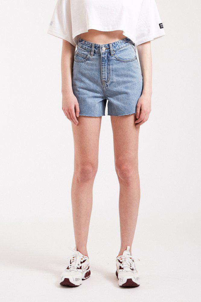 Nora Shorts - Light Retro Raw Hem