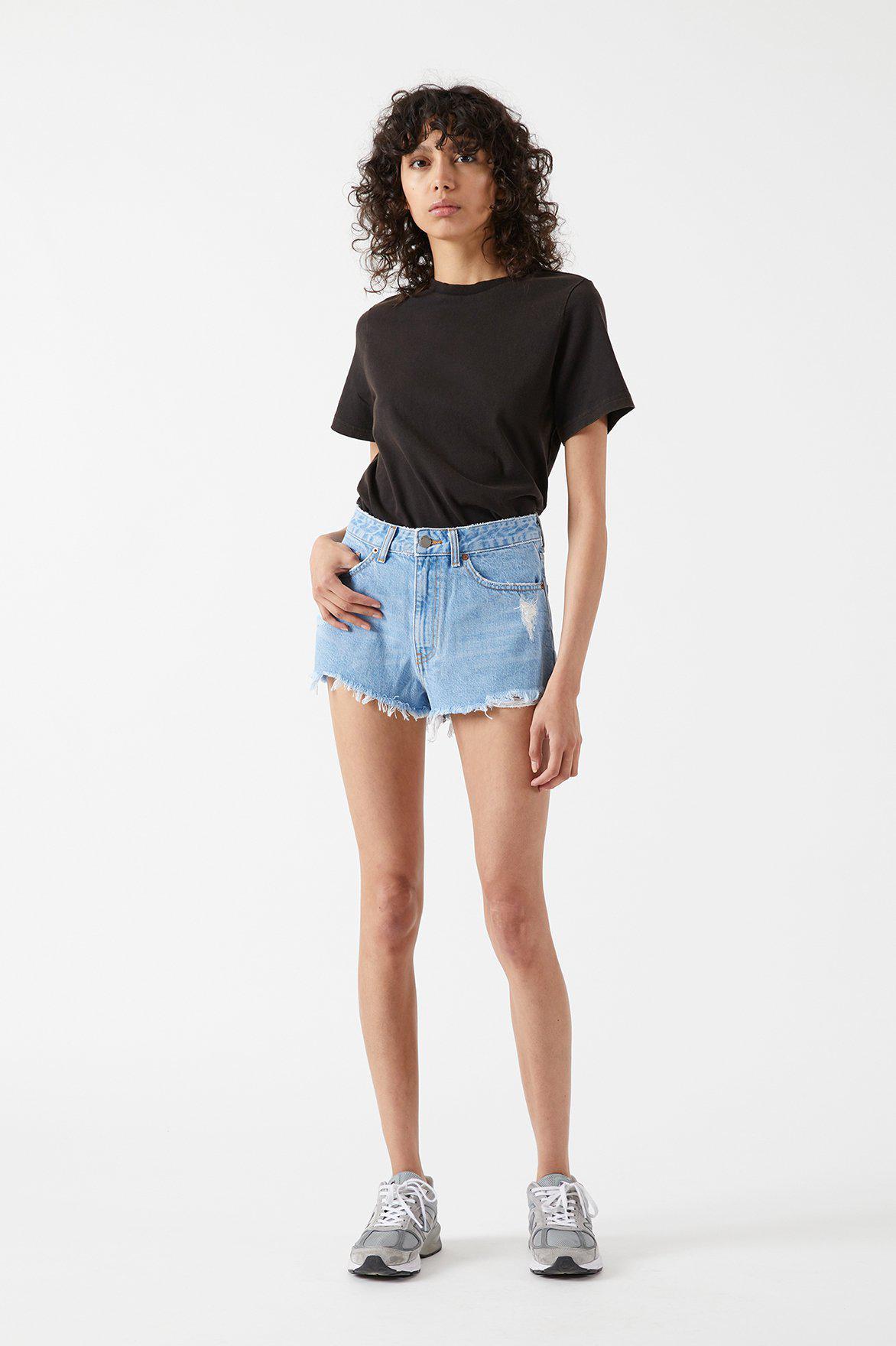 Skye Shorts - Empress Light Blue Ripped