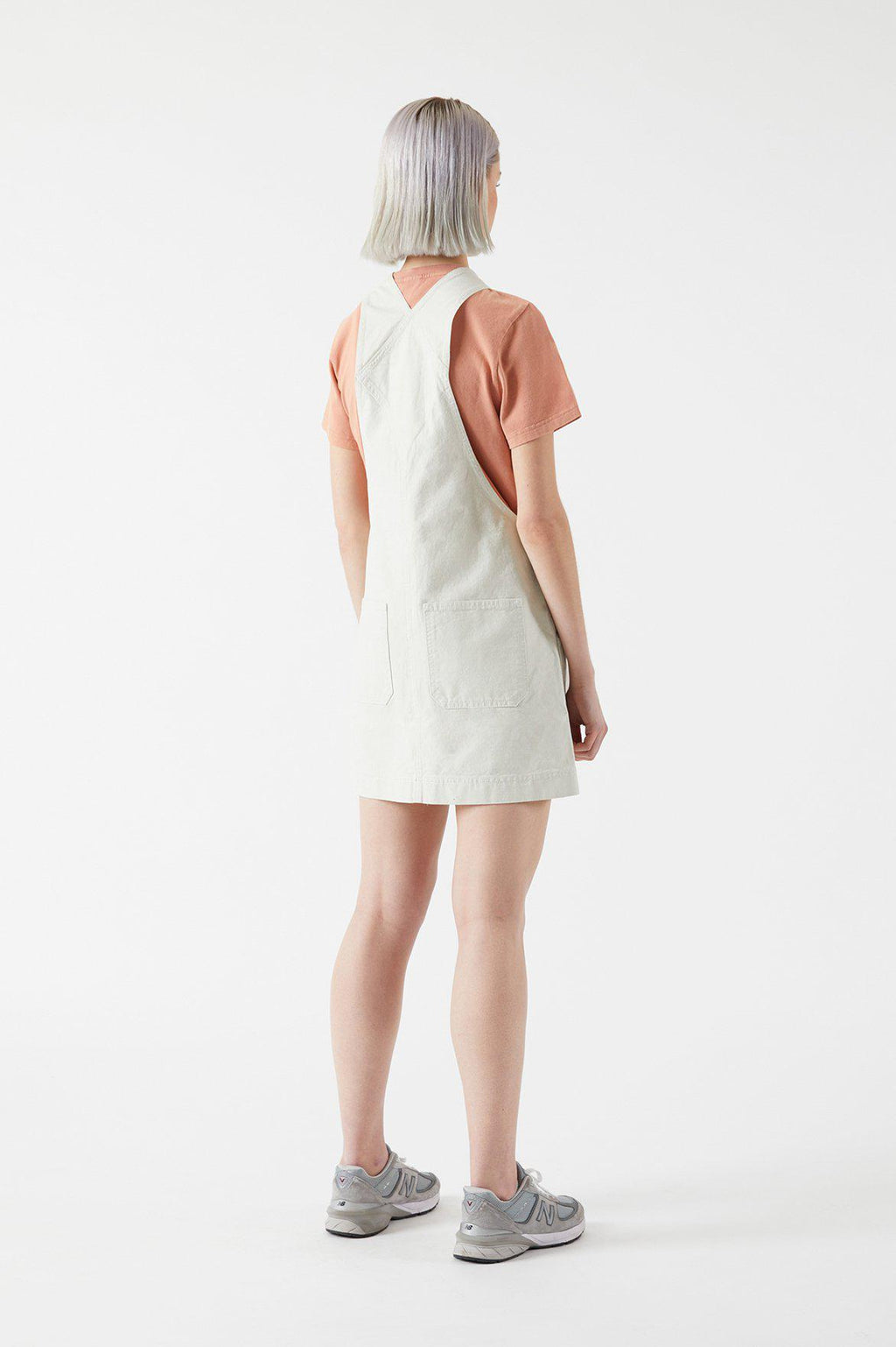 Jade Pinafore Dress - Shell