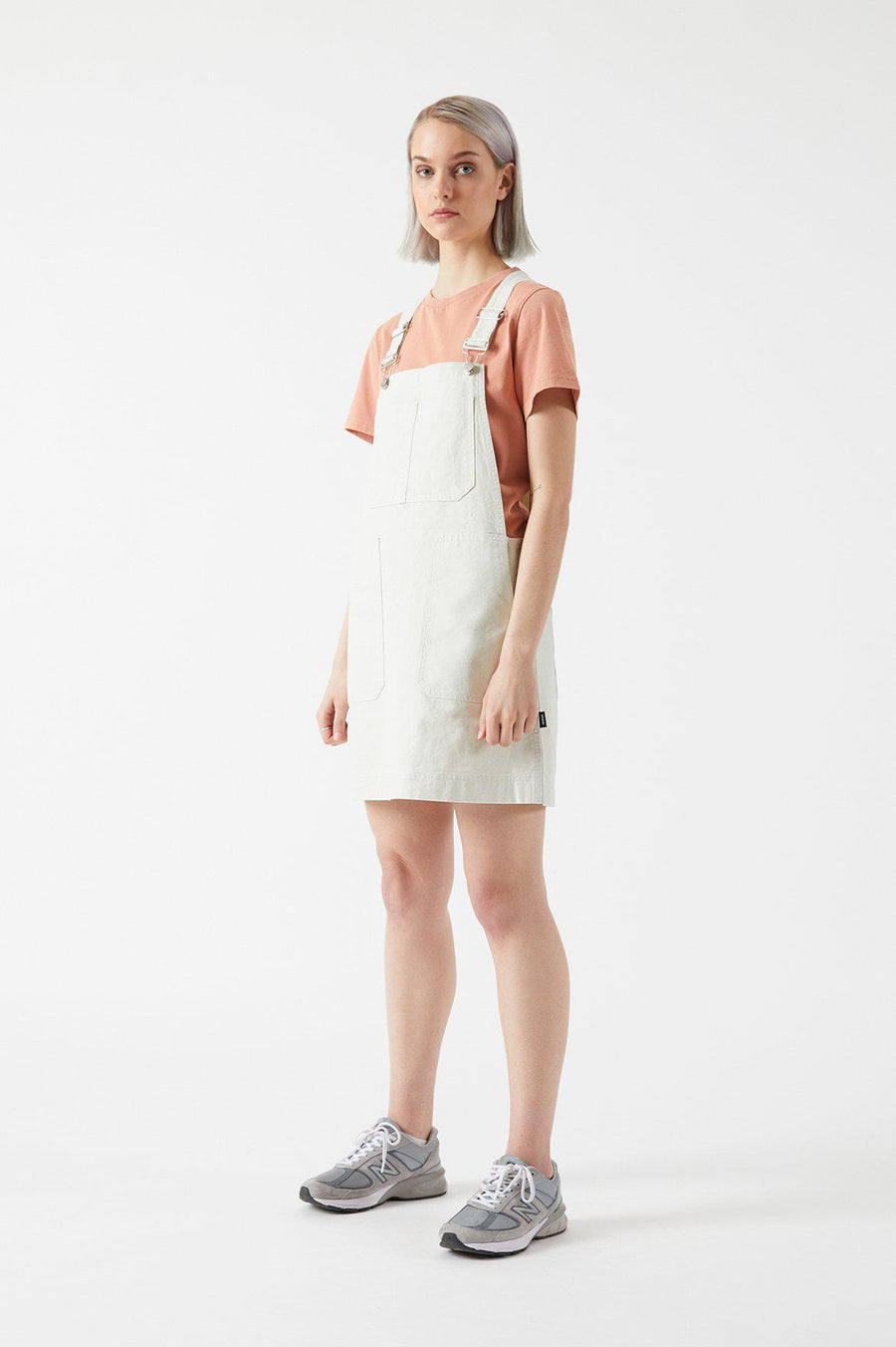 Jade Pinafore Dress - Shell