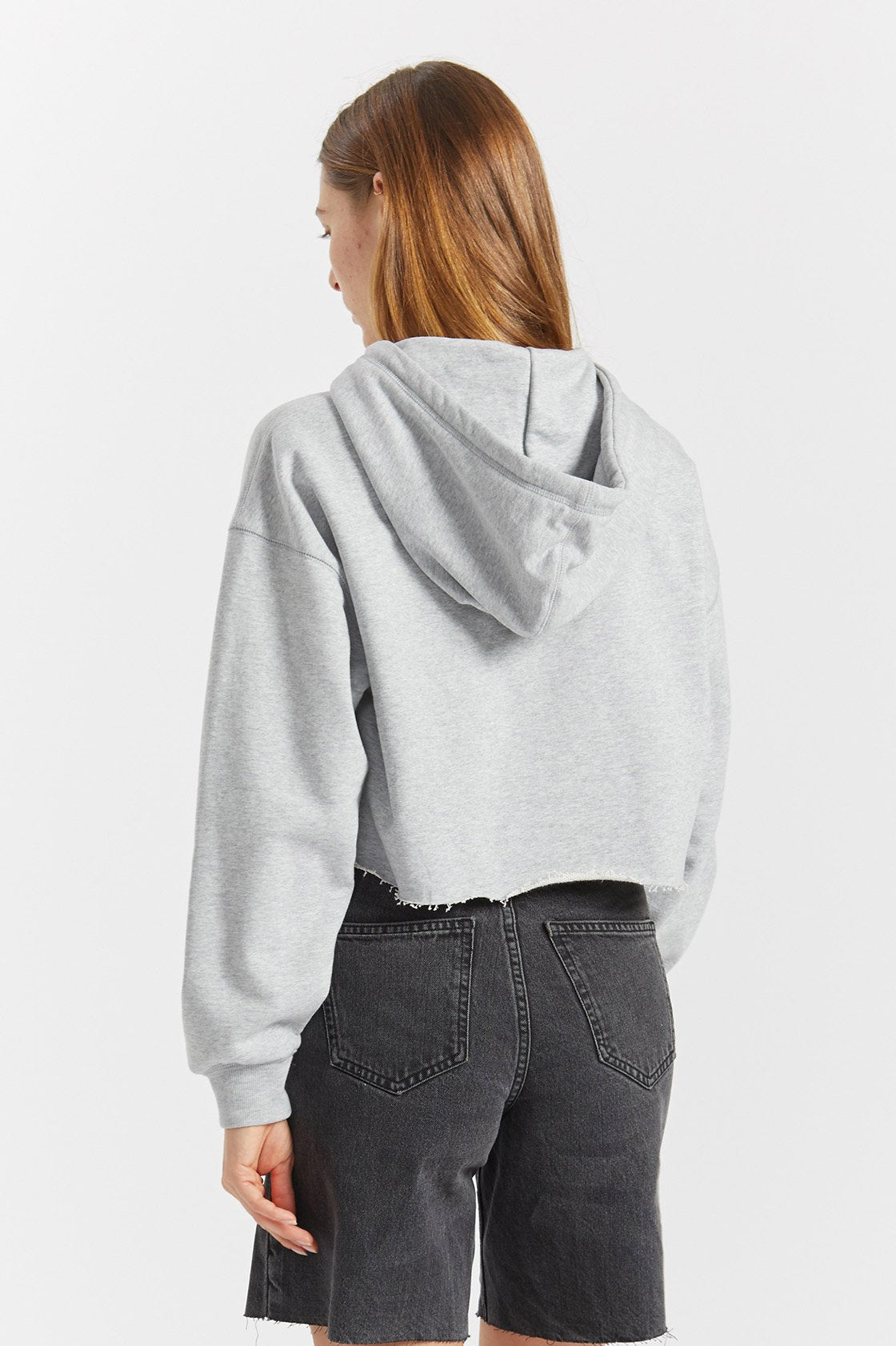 GWEN HOODIE - Grey Varsity Wordmark