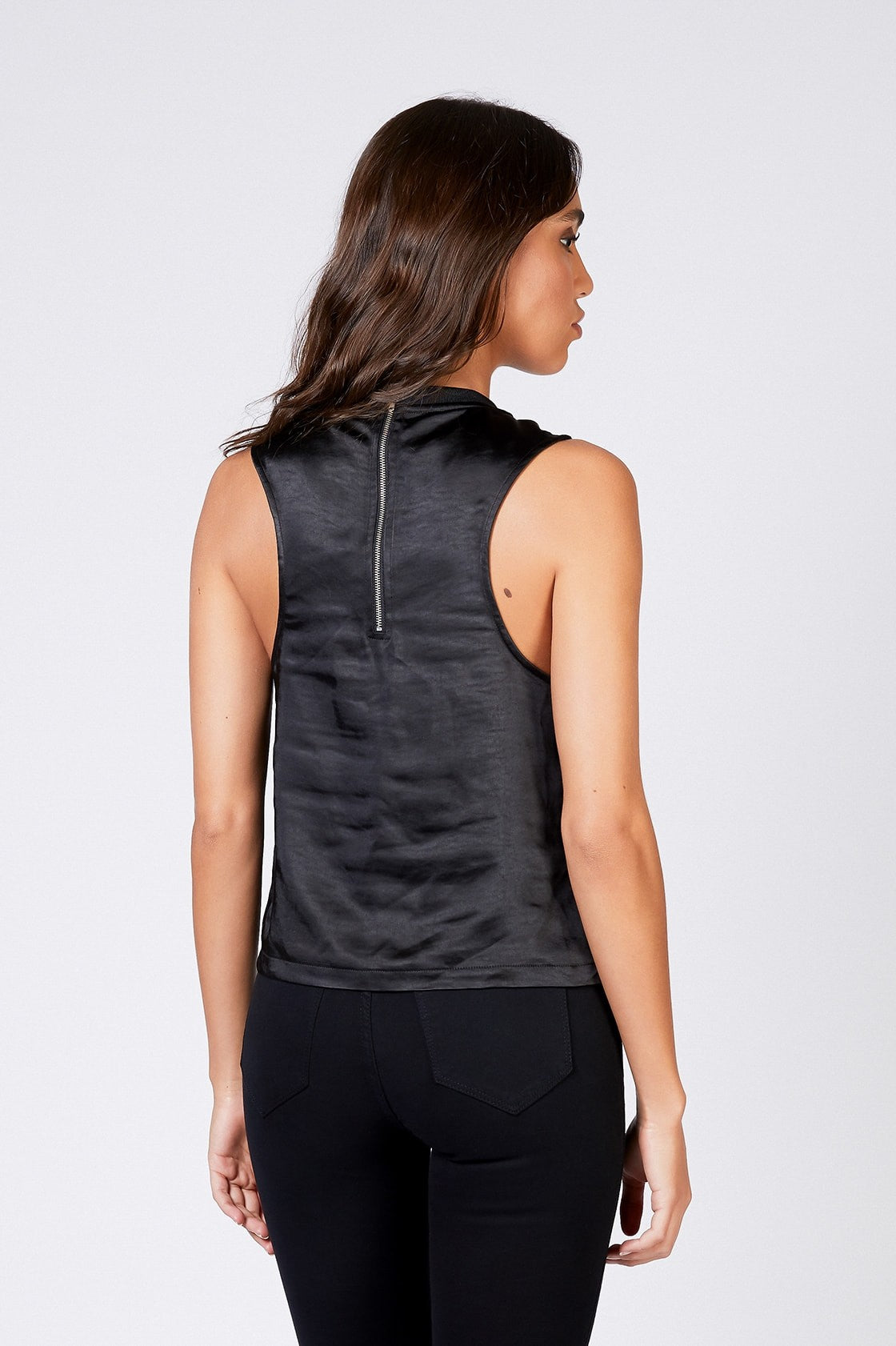 Destiny Top - Black Satin