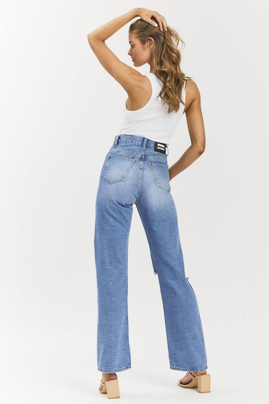 ECHO JEANS - Empress Sky Blue Ripped