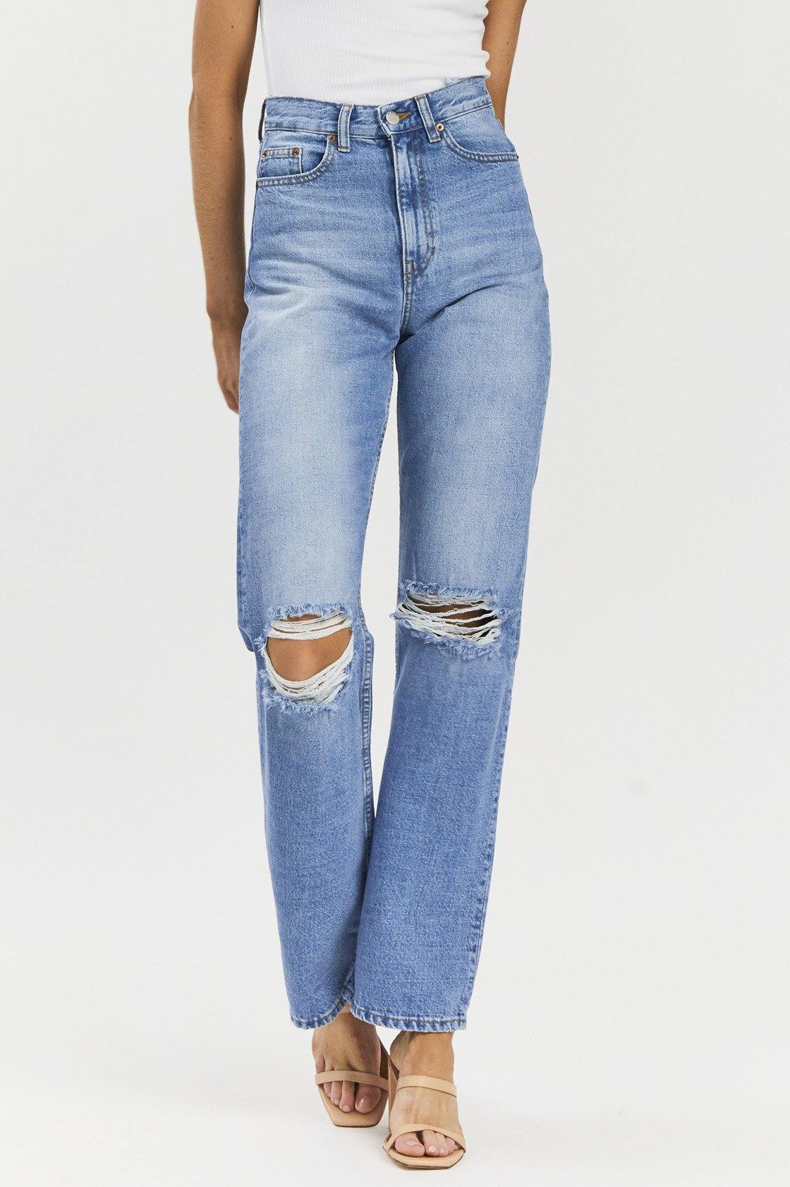 ECHO JEANS - Empress Sky Blue Ripped